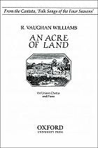 Acre of Land Unison choral sheet music cover